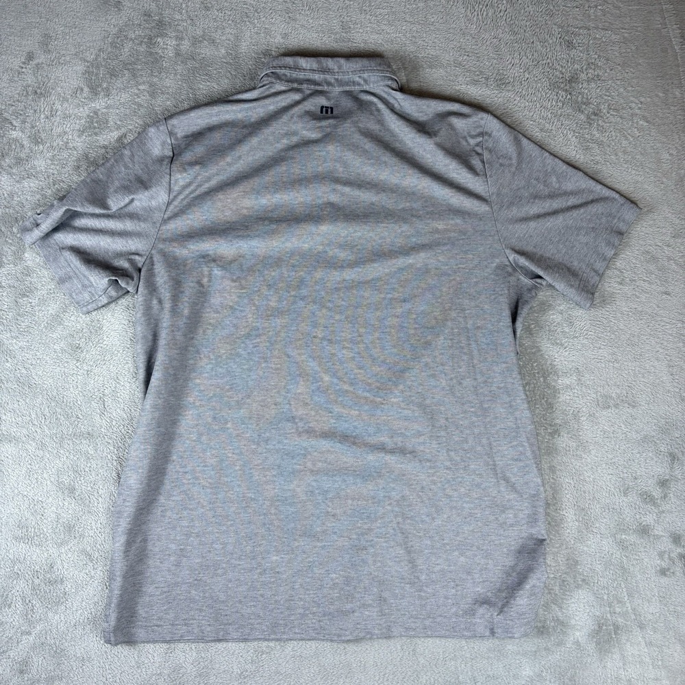 Travis Mathew Polo Shirt Men's XXL 2XL Grey‎ Performance Cotton Golf - Picture 2 of 6